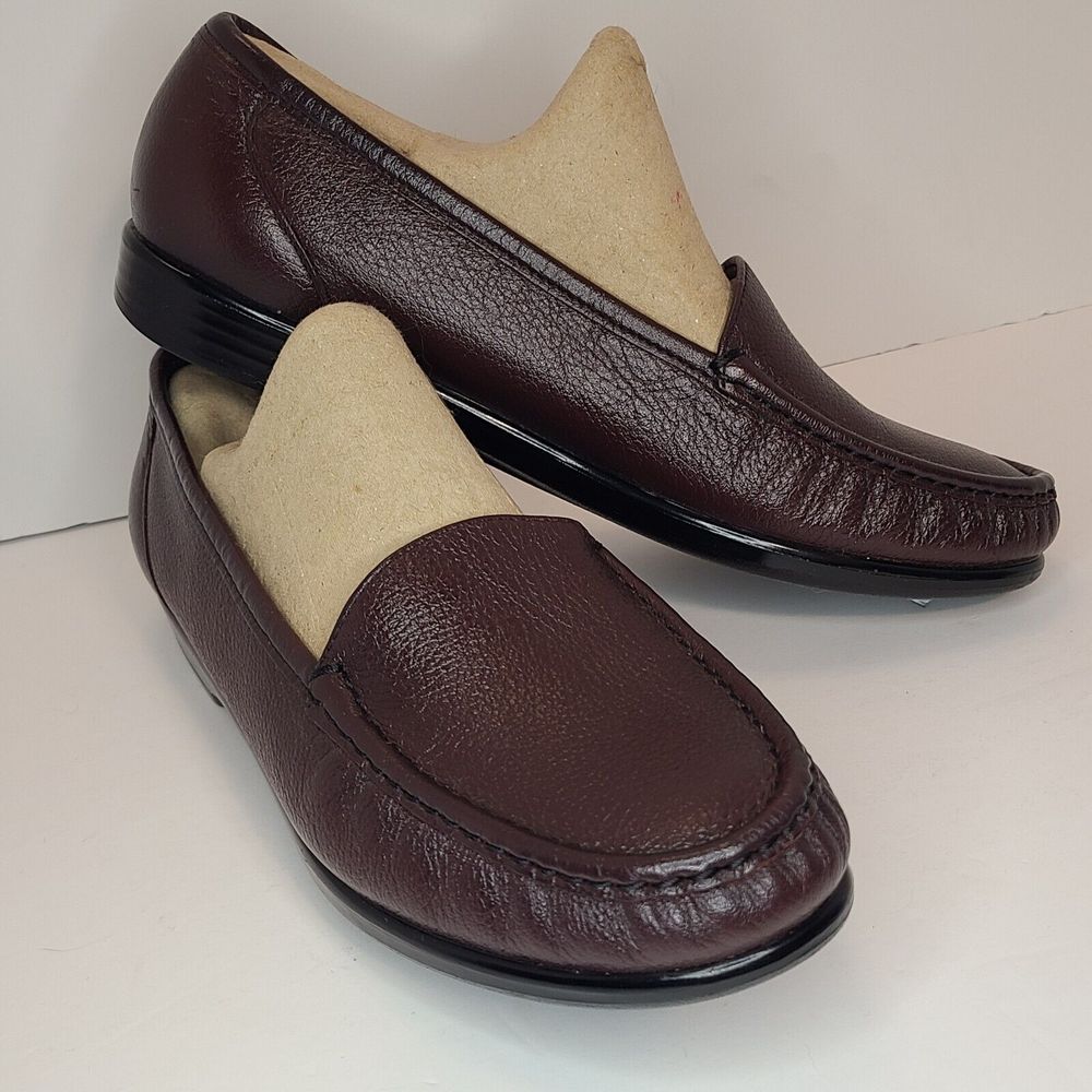 SAS Simplify Women's (10.5W) Antique Wine Comfort Moccasin Loafer New